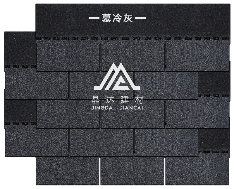 標準單層慕冷灰瀝青瓦組合效果 標準單層慕冷灰瀝青瓦組合效果